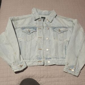 Girls Wild Fable Light Wash Denim Jacket